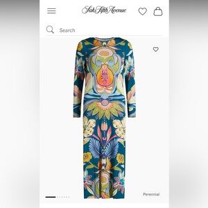 Marie Oliver Vaughn Botanical T-shirt Dress, Size L